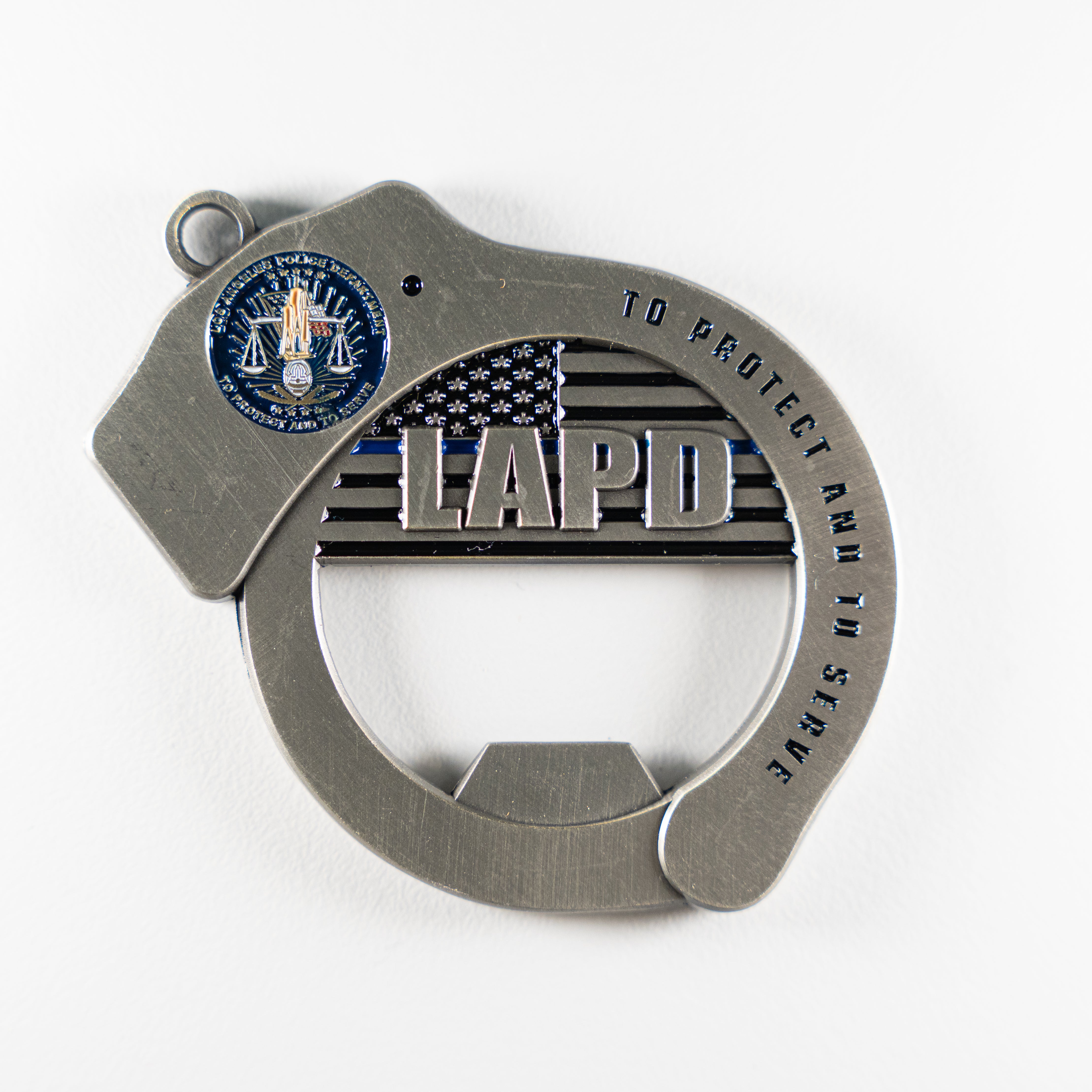 Bottle Opener - LAPD Handcuff Flag