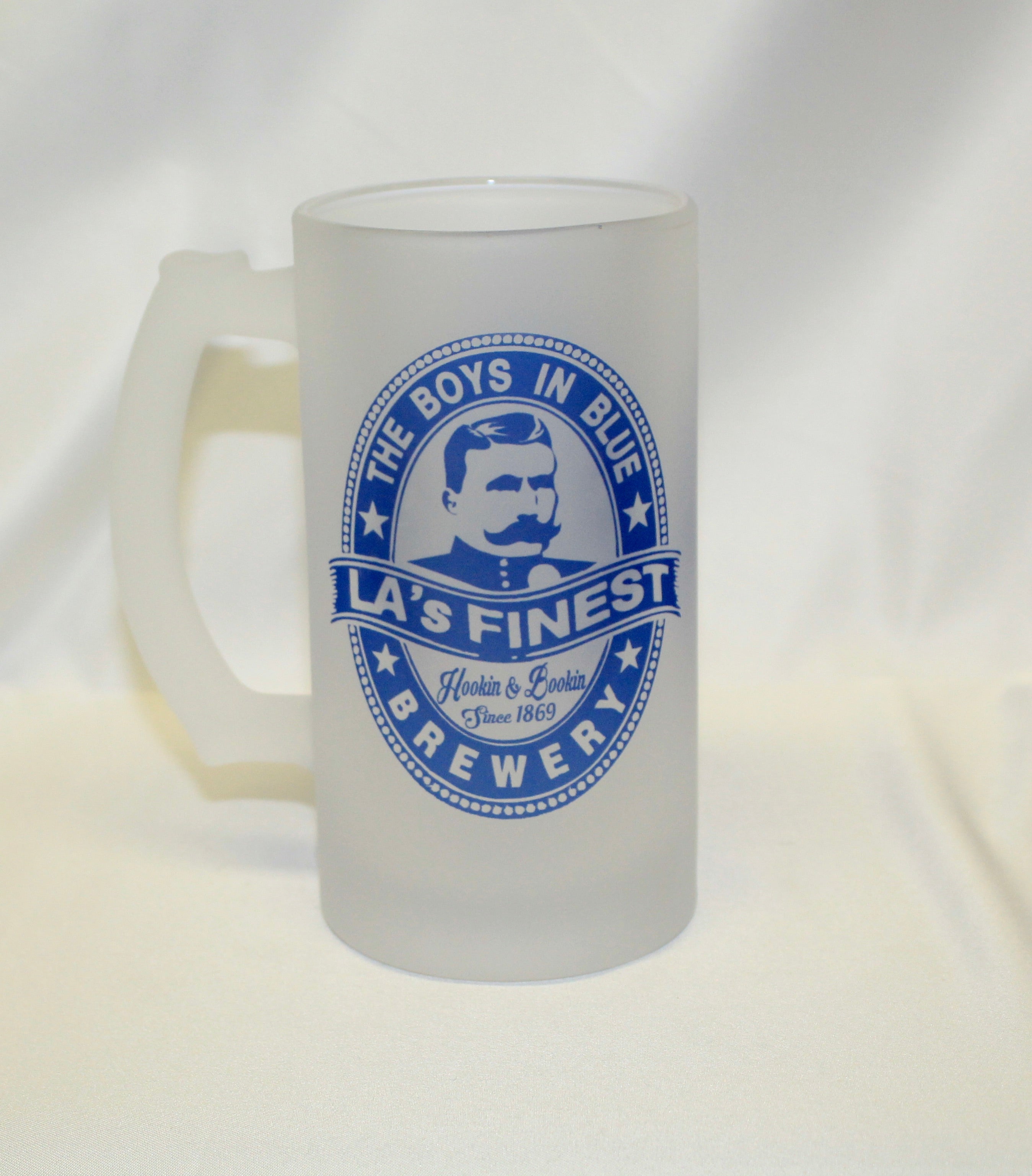 Boys in Blue Beer Mug