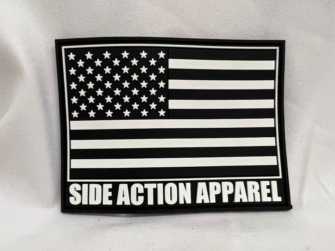 SAA Black and White American Flag Patch