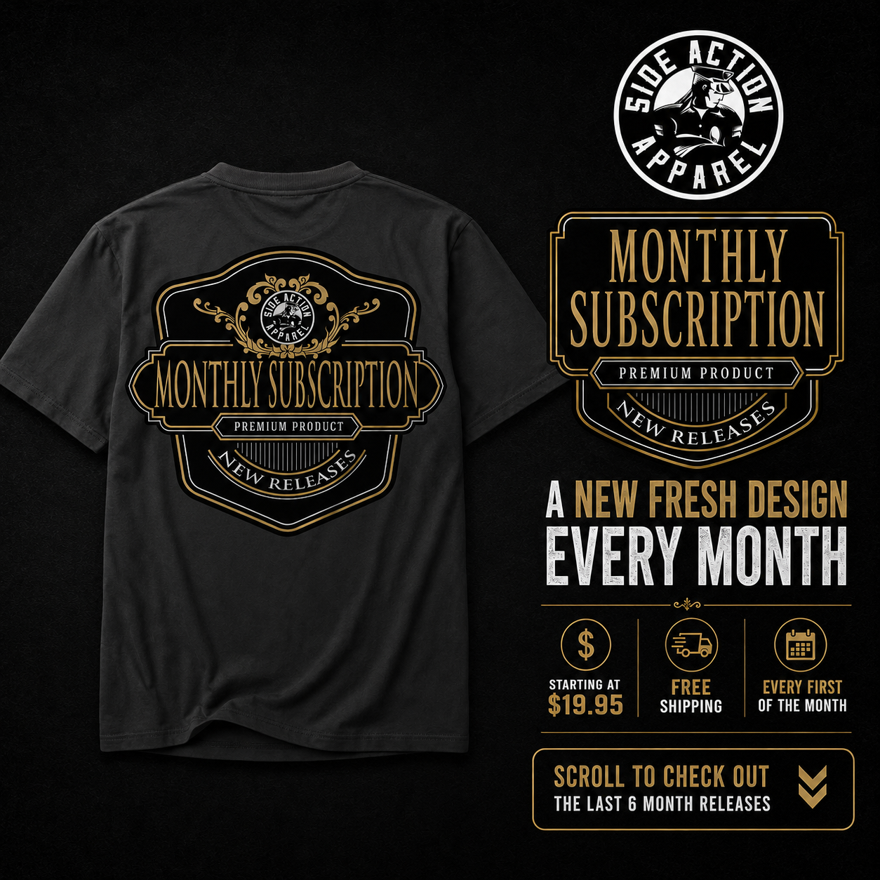 Monthly Shirt Subscription-AUTO RENEW