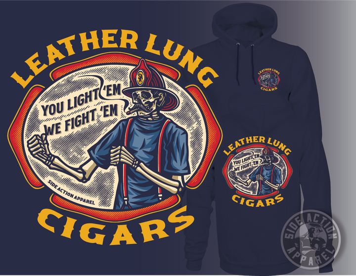 Hoodie - Leather Lung Cigars