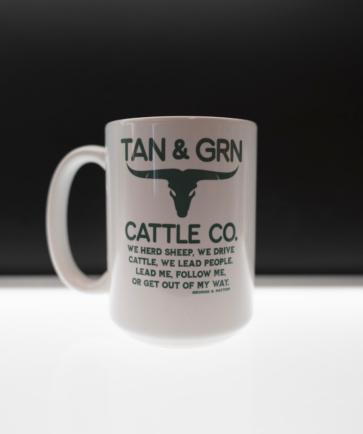 Tan & Green Coffee Mug