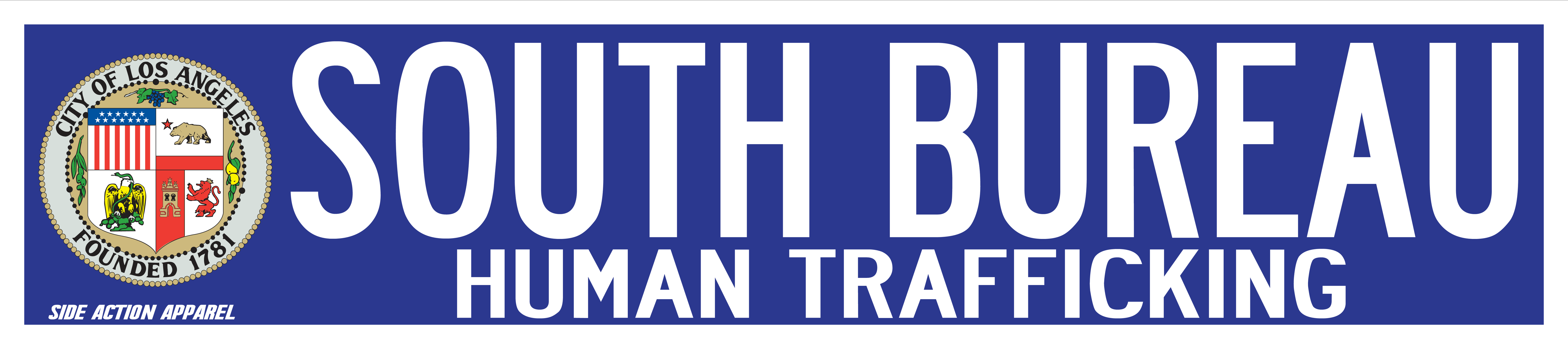 Street sign- South Bureau Human Trafficking