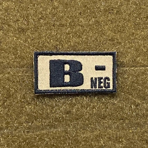 B- Blood Type Patch